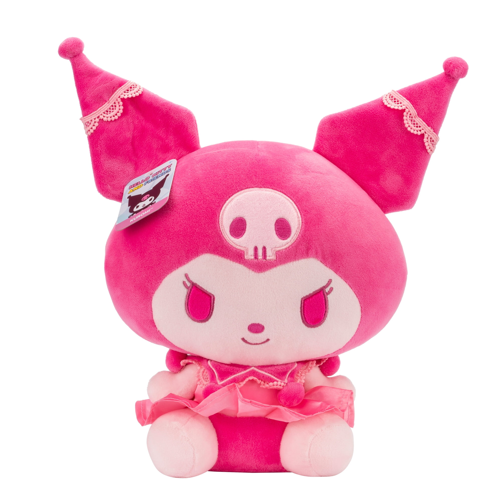 Hello Kitty Pink Monochrome Kuromi Plush Toy, 12 Inch Kid's