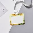 thumbnail image 6 of Kdxio Sunflowers On A Yellow Background Card Badge Holder Work Badge Sleeve for Office, School, Factory, ID Credit Cards, Driver Licenses and Passes, 6 of 7