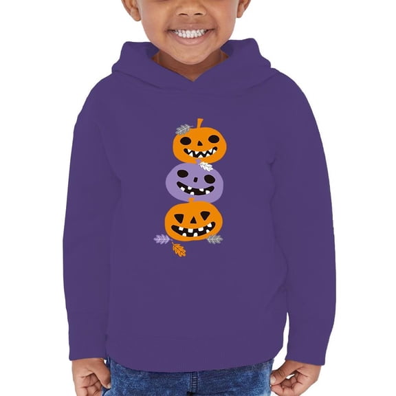 Funny Colorful Pumpkin Stack Hoodie Toddler -Image by Shutterstock,  2 Toddler