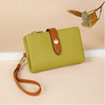 thumbnail image 6 of Wallets for Women Rfid Small Womens Wallet Leather Ladies Wallets,Compact Wristlet Wallets,Trifold Card Holder Wallets with Multi Credit Card Slot Zipper Coin Pocket and Wrist Strap(Green), 6 of 7