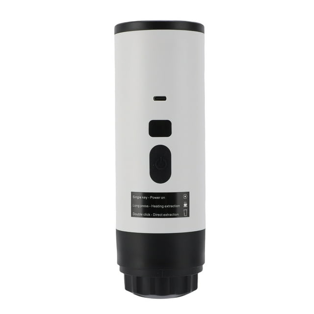 Machine à Café Électrique Portable, Cafetière à Capsule Portable Auto-Chauffante 72W Automatique pour Extérieur
