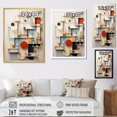 thumbnail image 4 of Designart "Essential Forms In Abstract Geometric White And Blue" Modern Geometric Wall Decor, 4 of 7