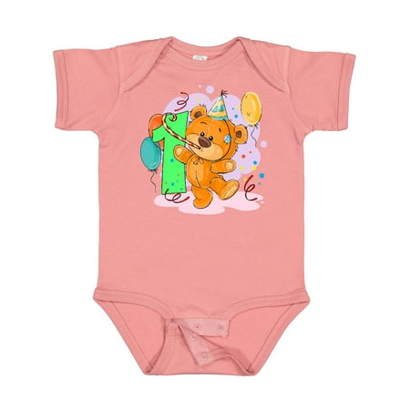 

Inktastic 1st Birthday Teddy Bear Gift Baby Boy or Baby Girl Bodysuit