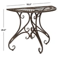 thumbnail image 5 of SAFAVIEH Annalise Outdoor Patio Semi-Circle Accent Table, Rustic Brown, 5 of 5