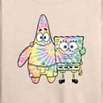 thumbnail image 3 of SpongeBob SquarePants - SpongeBob and Patrick Tie Dye - Women's Lightweight French Terry Long Sleeve Shirt, 3 of 6