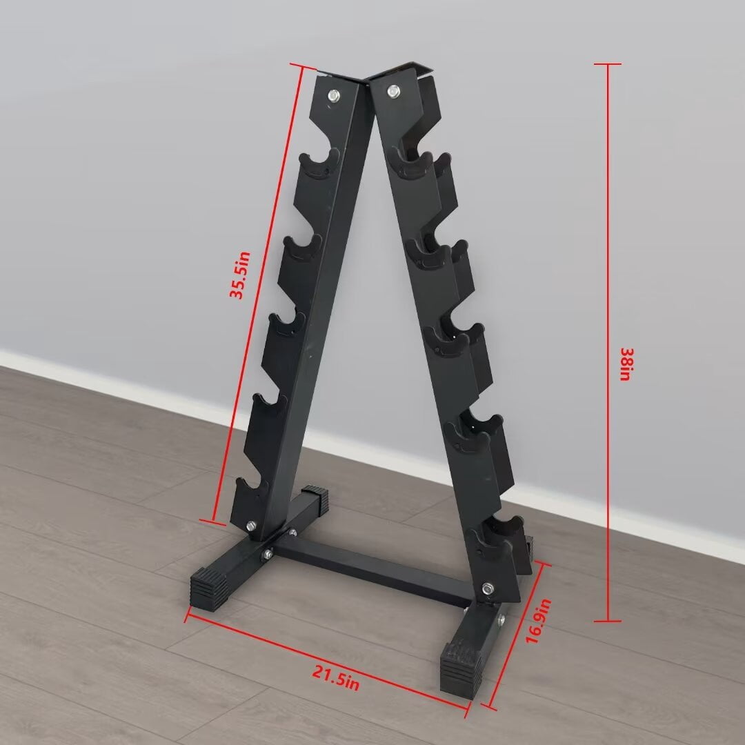 Dumbbell Rack Stand Only, A-Frame Dumbbell Weight Rack, 480 Weight Capacity, Portable Weight Storage Organizer Perfect for Home Gym Fitness Storage