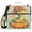 Cute Snake with Hat, variant on 3 Ring Zipper Binder with Shoulder Strap Waterproof Trapper Keeper 2 Inch D-Ring 500 Sheets Capacity Spearmint