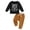 R216-Black, variant on Toddler Infant Baby Boy Girl Clothes Long Sleeve Hoodie Tops Sweatsuit Pants Outfit Set,Sizes 0-6 Months