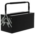 thumbnail image 1 of DURHAND Coffre à Outils en Métal Portable Armoire à Outils en Acier avec Poignée, Noir, 1 of 10