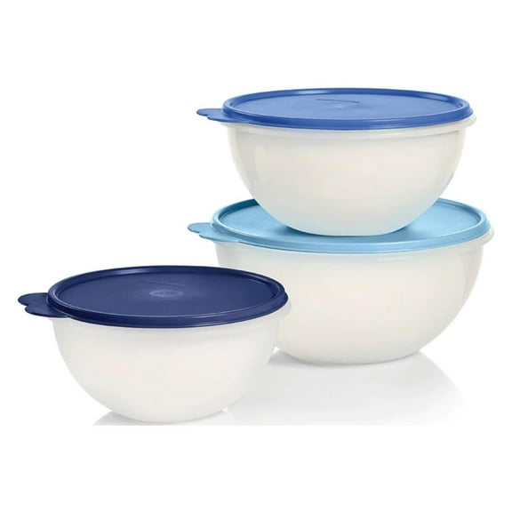 Tupperware Plastic Wonderlier Bowl Set 3