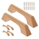 thumbnail image 3 of 6 tiradores de madera para cajones: perillas y manijas para gabinetes sin terminar, muebles de cocina, tocador, armario, cajón, perillas, manijas con tornillo, 3 of 7