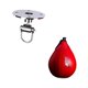 thumbnail image 2 of Saco de boxeo de velocidad, pelota de boxeo de cuero PU para entrenamiento y fitness. Rojo, 2 of 9