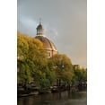 thumbnail image 2 of Berzel, Erin 13x18 Gold Ornate Wood Framed with Double Matting Museum Art Print Titled - Amsterdam Singel Canal, 2 of 4