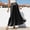 F-52Black, variant on ZHOGXU Women Skirt Summer Drawstring Elastic Waist Solid Color A Line Fashion Comfortable Maxi Skirt For Casual Daily Wear,Black,L