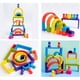 thumbnail image 4 of Rainbow Stacking Toys Wood Rainbow Stacker Bloques de Construcción rico y de Rompecabezas de Anidación, Juguetes Educativos Tempranos Montes paquete 2 Hugo Bloques de construcción de arco iris de madera, 4 of 8