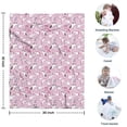 thumbnail image 4 of Pink Cartoon Unicorn Heart Pattern Blanket,Comfortable Soft Lamb Wool Throw Blanket,All Season,Warm Lightweight Blankets for Sofa Bed Couch Living Room Chair,30"x40", 4 of 4