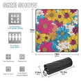 thumbnail image 3 of Color Floral Flowers Beach Blanket Outdoor Picnic Blanket 78"x 78" Waterproof Foldable for Beach Camping Travel Hiking Grass Lawn Park, 3 of 5