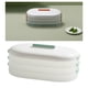 thumbnail image 5 of Contenedor de alimentos para refrigerador, organizador, tapa a presión, libre de BPA, antiadherente, para despensa, dumplings verde, 5 of 9