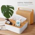 thumbnail image 4 of Amdohai Desk Tissue Box Holder Paper Towel Dispenser Desk Organizer Storage Organizer Caddy Garbage Bags Paper Extraction Dispenser for Bathroom Vanity Countertop, 4 of 7
