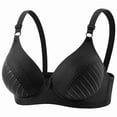 thumbnail image 2 of Byworldtasic Women's Wireless Lace Trim Bra Non‑Padded Soft Cup Everyday Comfort Bralette Adjustable Straps Bra, 2 of 10
