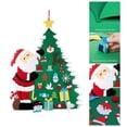 thumbnail image 4 of Árbol De Navidad De Fieltro Adornos Navideños Árbol De Navidad De Fieltro Para Paredes Ventanas Puertas seitruly HA037466-00, 4 of 6