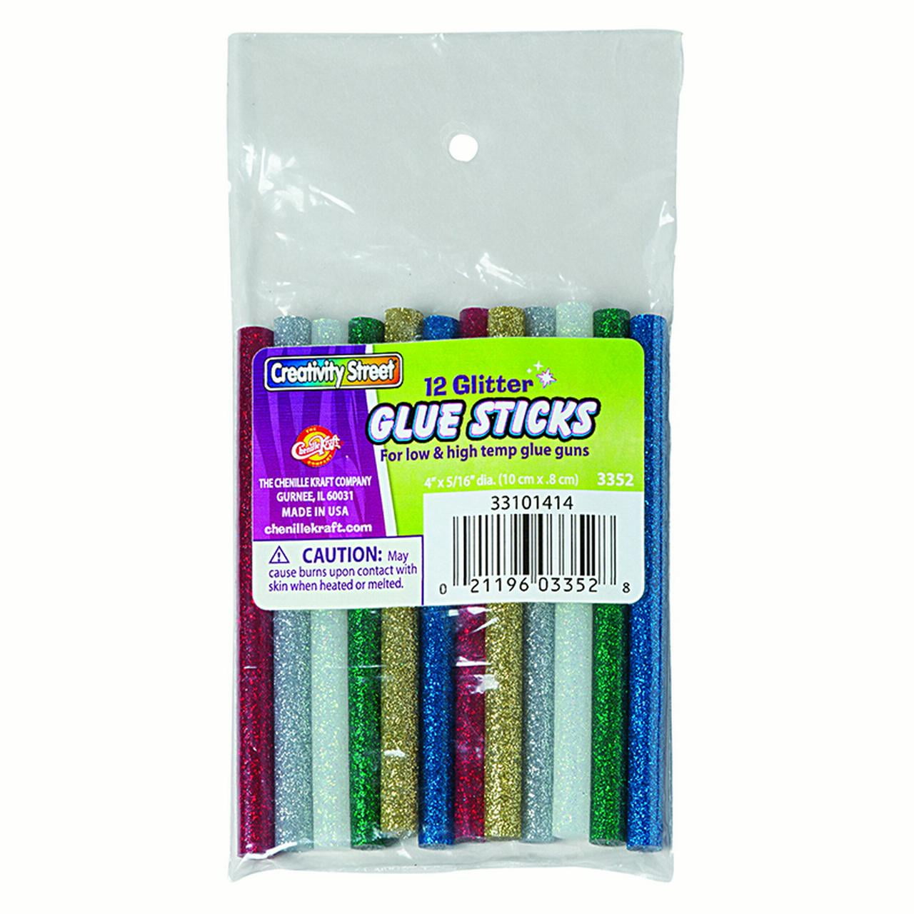 12PK HOT GLITTER GLUE STICKS