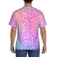 thumbnail image 3 of Bixox Men's Colorful Glitters Printed Short Sleeve Skinny Athletic T-Shirt, 3 of 6