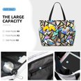thumbnail image 3 of Kdxio Colored Glass for Beach Bag for Women Large Beach Tote Bag Waterproof Sandproof Swim Bag with Zipper Pockets Beach Vacation Travel, 3 of 7