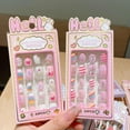 thumbnail image 4 of 24pc Fashion Nail Stickers for Kids - Cute, Safe, and Convenient for Travel, 4 of 7