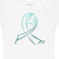 thumbnail image 4 of Inktastic Teal Ribbon- Ovarian Cancer Awareness Boys or Girls Baby Bodysuit, 4 of 5