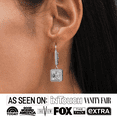 thumbnail image 2 of Cate & Chloe Ivy 18k White Gold Plated Drop Earrings with Simulated Diamond Crystals for Women, 2 of 9