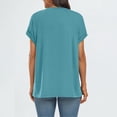 thumbnail image 6 of SUNBS Women's Oversized Tops Business Casual Short Sleeve T-Shirt Summer Blouses, 6 of 7