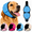 Blue, variant on Dog Anxiety Calming Head Wrap Noise Reduction Ear Cover for Fireworks Thunderstorm Travel Adjustable Soft Comfort Fit for Dogs