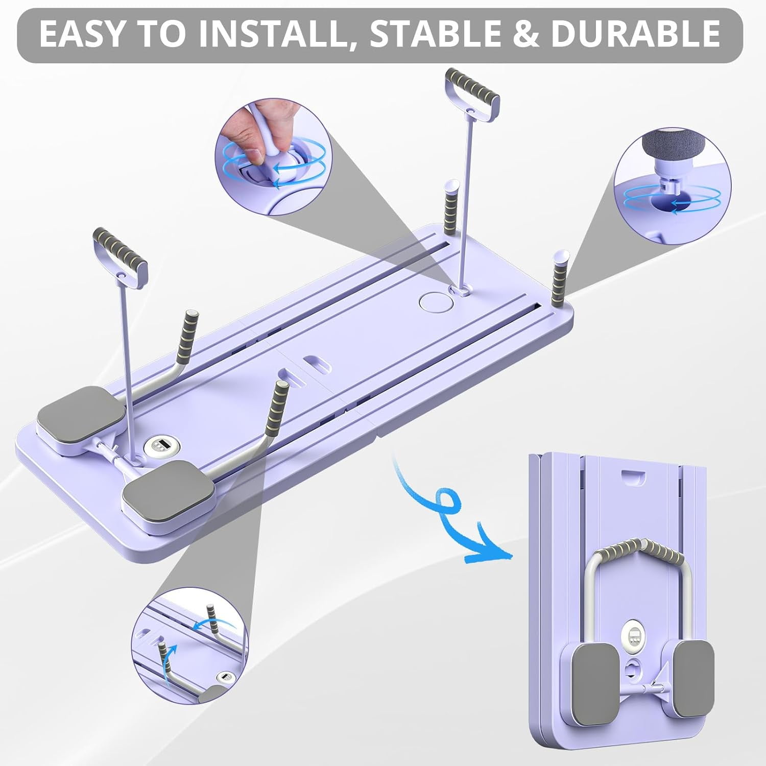 Pilate Board - 2025 Pilate Reformer et, Multi-Purpoe Foldable