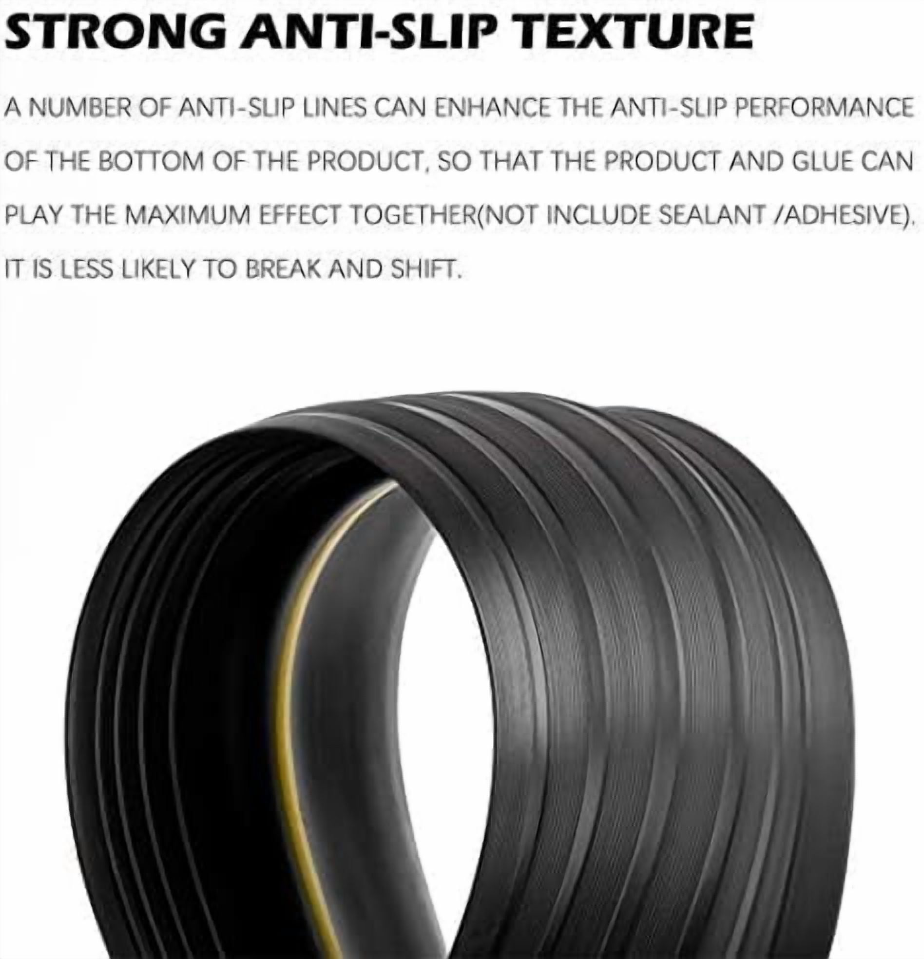 Garage Door Bottom Seal Strip, Weatherproof EPDM Rubber Threshold, Fits All Standard Doors, Easy for DIY Homeowners, No Adhesive (12Ft, Black)