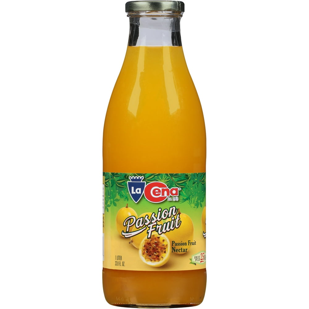 La Cena Passion Fruit Nectar, 33.8 fl oz