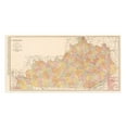 thumbnail image 7 of 1905 Kentucky State Map - Old Kentucky Map Wall Art Print - History Map of KY Poster, 7 of 7