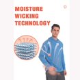 thumbnail image 6 of Mens UPF 50+ Sun Protection Long Sleeve Fishing Hoodies for Hiking Running Cycling, 6 of 9