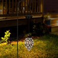 thumbnail image 4 of Luces solares colgantes Linterna solar Luces de jardín LED Lámpara de metal a prueba de agua para decoración colgante al aire libre esquí esquí Gafas de esquí, 4 of 5