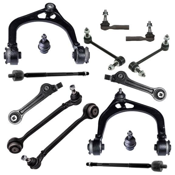 14 Rear & Front Complete Suspension Kit Upper Control Arms, Tie Rod End & Sway Bars End Link Fits select: 2012-2016 DODGE CHARGER, 2011-2016 DODGE CHALLENGER
