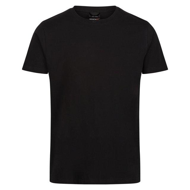 Regatta - Camiseta Pro de Algodón para Hombre (Negro)