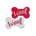 thumbnail image 1 of Braided Cotton Bone Shape Pet Mat (Woof) - Set of 2, 1 of 1