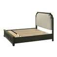 thumbnail image 4 of Traditional 1Pc King Size Storage Drawers Platform Bed Gray Finish Solid Wood Bedroom Furniture, 4 of 5