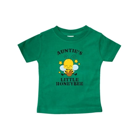 

Inktastic Cute Bee Auntie s Little Honeybee with Stars Gift Baby Boy or Baby Girl T-Shirt