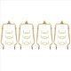 thumbnail image 1 of 4x Soporte de Arpa de Pantalla de Lámpara de 7 Pulgadas Kit de Arpa de Lámpara Ajustable E14,E26,E27 Adaptador de Base de Luz de Cuerno Dorado Soporte de Pantalla, 1 of 5