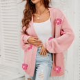 thumbnail image 4 of Vedolay Cardigan Sweaters for Women Open Front Knit Coat Sweaters for Women 2023 Pink,M, 4 of 5