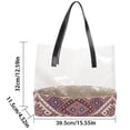 thumbnail image 3 of Bolsa De Hombro Bolsas de hombro para mujer Bolsas de mano de PVC de gran capacidad Bolsas transparentes Rojo Ndcxsfigh Para Estrenar, 3 of 3