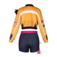 thumbnail image 3 of MIRUXO Pop Singer Cosplay Costume Anime Stage Outfit Yellow Jacket Top Shorts Accessories 6 Piece Set for Halloween Party, 3 of 8