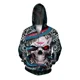 thumbnail image 2 of Sudadera cómoda y versátil para hombre con estampado de calavera divertido Sudadera con capucha personalizada con estampado de calavera divertido, 2 of 5