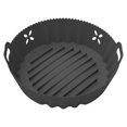 thumbnail image 2 of Baking Pan Non-stick Easy to Clean Silicone Multifunction Portable Frying Pot Liner Roasting Tray Kitchen Gadget, 2 of 8